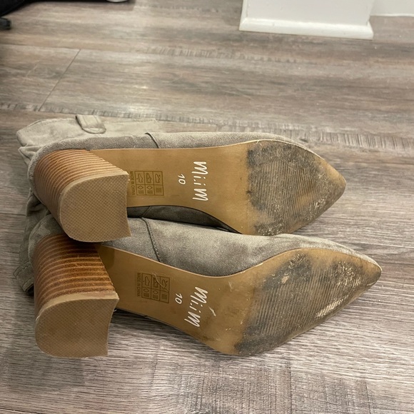 Vici Faux Suede Heeled Bootie - Picture 4 of 4